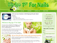 Tablet Screenshot of 1stfornails.com